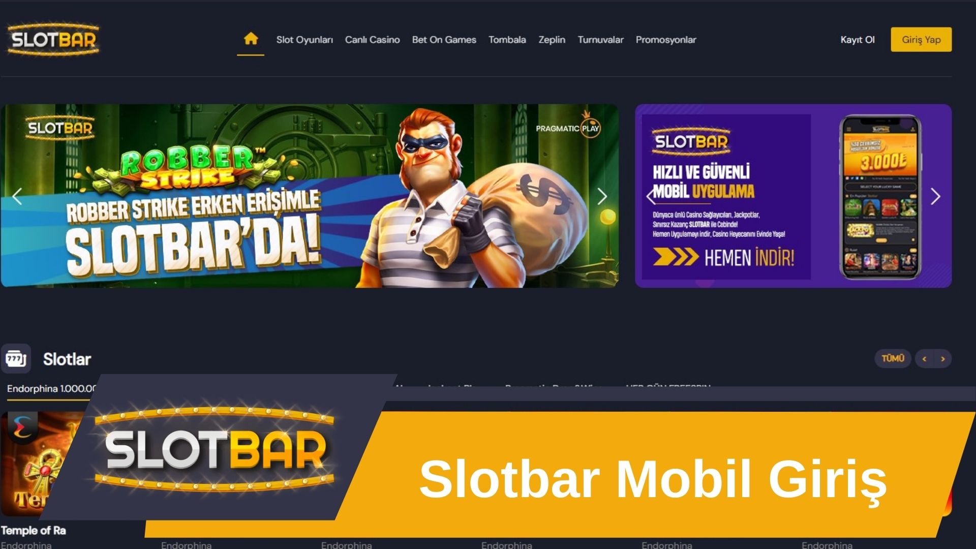 Slotbar mobil giriş